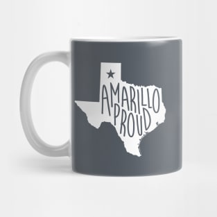 Amarillo Proud (White Ink) Mug